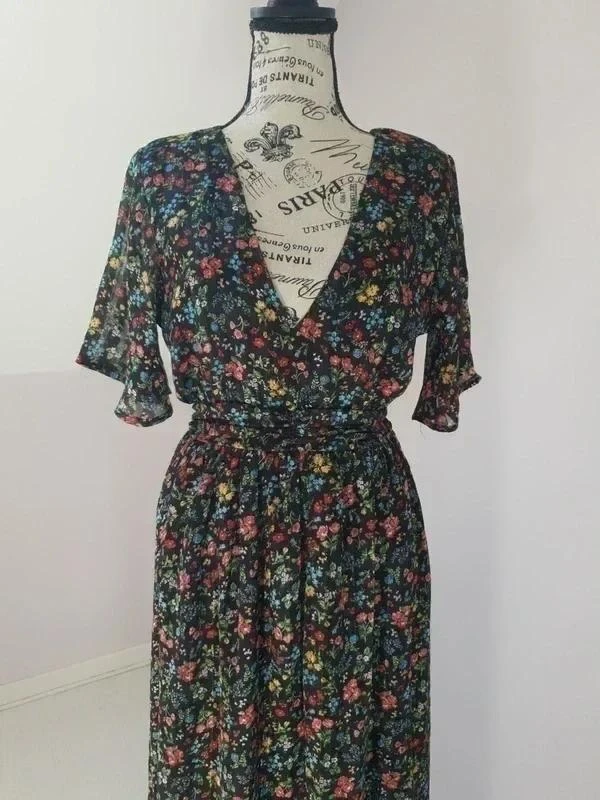🌺 Vestido largo bohemio floreado – Jubylee – T. S/M – Muy buen estado – photo 3
